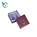 Luxury Square Dark Red Color Cosmetic Paper Box With Flocking Tray